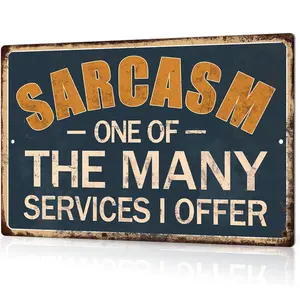 12x8 Inches Funny Metal Aluminum Sign Sarcasm One of the Many Services I Offer Humorous Quote Vintage Wall Art for Man Caves Home Offices Pubs Clubs Bars