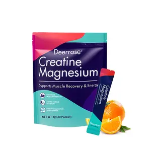Creatine & Magnesium Complex Supplement-20 OrangeFlavor Individual Sachets, Vegan ,High Absorption MuscleSupport & Energy Boost Powder for Fitness EnthusiastsPlant-Based,Gluten-Free, Easy to Mix On-the-G