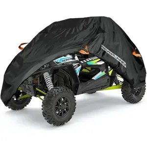 Cover 2-3 Seater-Heavy Duty Side by Side Cover Waterproof Outdoor Compatible With Polaris Ranger RZR,Yamaha Wolverine,Can-Am Defender,Honda,Kawasaki Teryx,Textron Off Road Wildcat