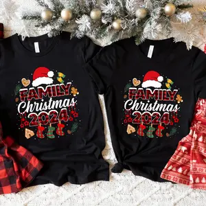 Family Christmas 2024 T-shirt, Family Matching Shirt, Matching Christmas Tee, Xmas Family Shirt, Holiday Tshirt