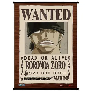One Piece - Wanted Posters Zoro Wall Scroll