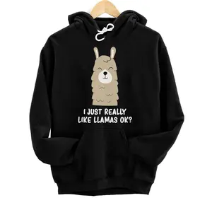 I Just Really Like Llama Okay Funny Llama Alpaca Lover Hoodie, Sweatshirt, T-Shirt