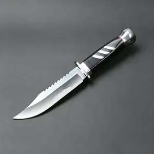 Outdoor Tactical Fixed Knife Steel Blade wood Handle Multi-purpose Outdoor Straight Knife Jungle Survival fishing Tools