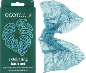Ecotools Exfoliating Bath Net, Inspired by African Bath Net Sponge, Exfoliates & Cleanses Whole Body, Flexible & Reusable, Eco-Friendly Body Scrubber, Vegan & Cruelty-Free, 1 Count Paris Presents Incorporated