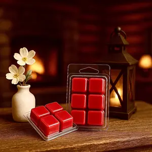 Scarlet Leather Wax Melt - Saddle Leather & Black Cherry Soy-Beeswax Clamshell