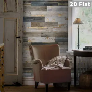 Rustic Style Wood Grain Stickers 24pcs 4x20 Inches Peel And Stick Waterproof Wall Deco Self Adhesive Backsplash Home Decoration  wallpaper