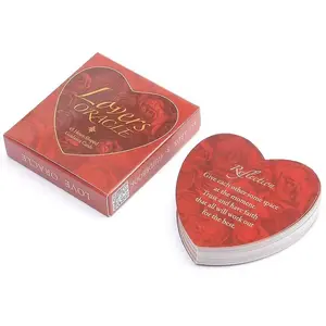 Creative Lovers Oracle Card, Heart Shaped Love & Romance Theme Card Game, Romantic Novelty Interesting Card Game for Couples & Friends, Indoor Leisure Supplies, Conversation Cards