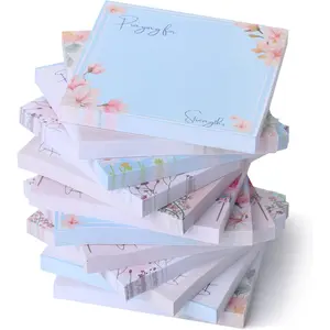 - Floral Sticky Notes, 3"x3", 12 Pads, 700 Sheets, Colorful, Sticky Notes Bulk, Self-Stick Note Pads,  for Office, School, , Study & Organization