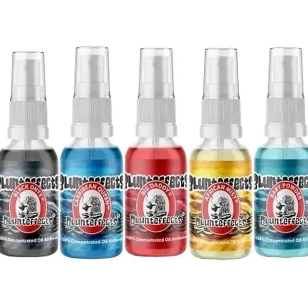 Blunteffects 100% (5 Assorted Scents)   Concentrated Air Freshener Car/Home Spray  by Blunteffects