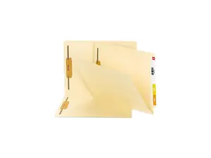 Smead 34160 B Style Fastener File Folders, Straight Tab, Letter, Manila, 50/Box