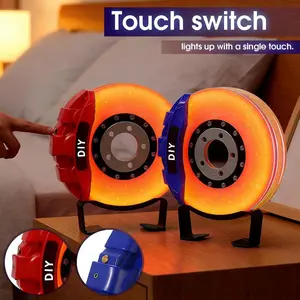 Handmade LED brake disc shaped lights, night lights, USB night lights, car lights Handmade LED brake disc shaped lights, night lights, USB night lights, car lights