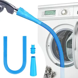 2 Pieces Dryer Vent Cleaner Kit Dryer Lint Vacuum Attachment, Dryer Vent Cleaning Lint Remover 2 Hoses Tools for Home Improvement