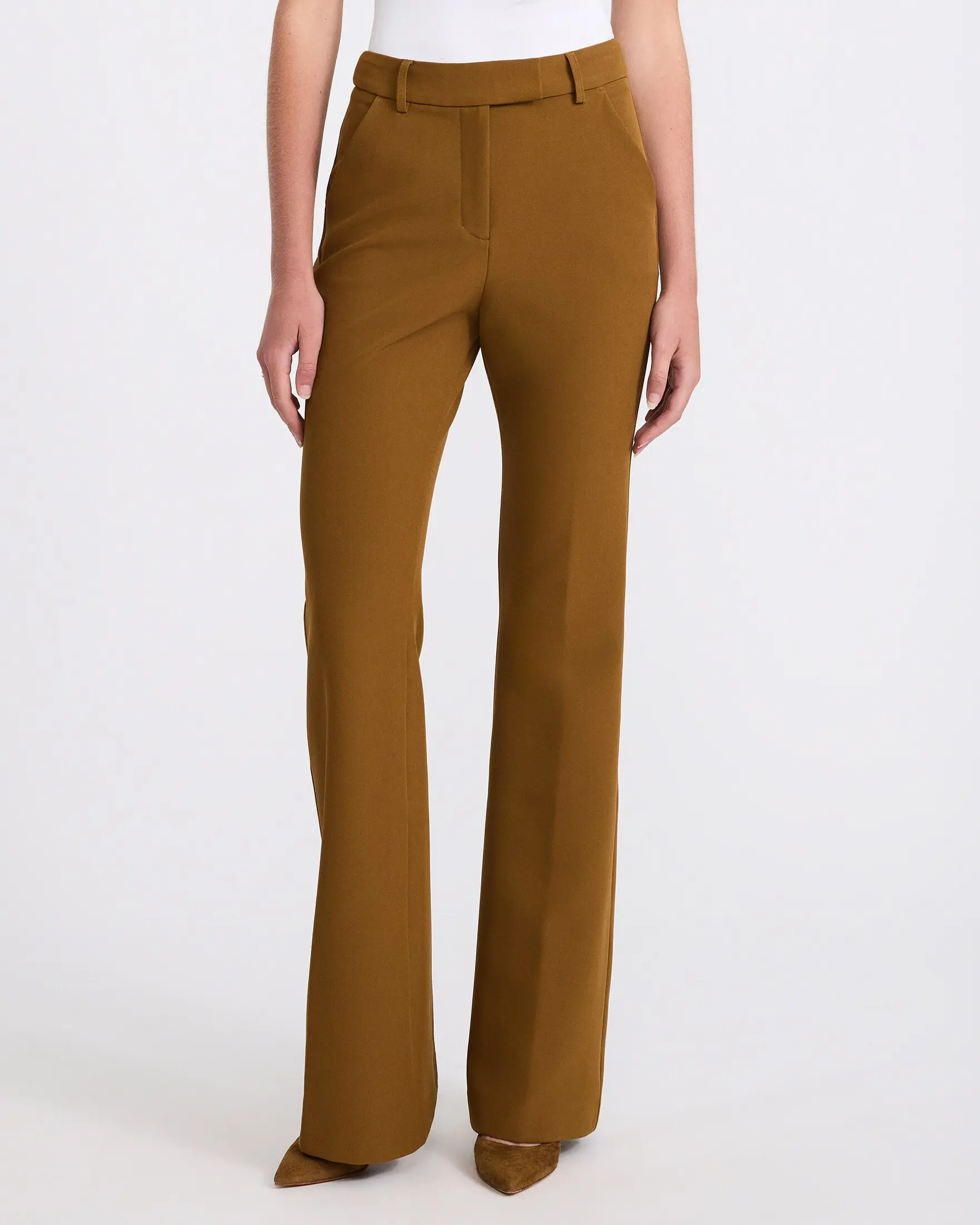 Express Editor Signature Stretch High Waisted Slim Flare Pant