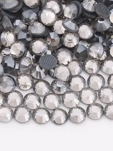 2880pcs Shiny Heat-Pressed Glass Rhinestones, DIY Nail Art Supplies, Bright Drills for Trendy Nail Players, All Seasons Casual Style
