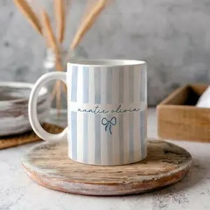 Personalized Auntie Mug, Custom Name Auntie Mug, Baby Announcement Gift for New Aunt