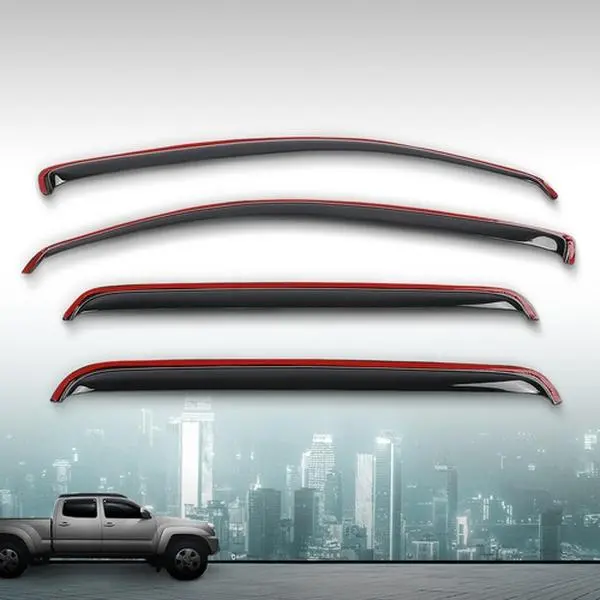 Fit For 2005-2015 Toyota Tacoma Double Cab Window Vent Visors Rain Guards 4pcs