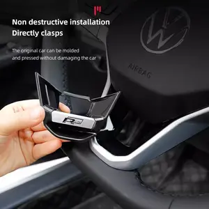 Rline R Logo Car Steering Wheel Sticker Accessories For Volkswagen Polo GTI Golf Passat Jetta Santana Scirocco Tiguan Artcon CC Sticker For Cars