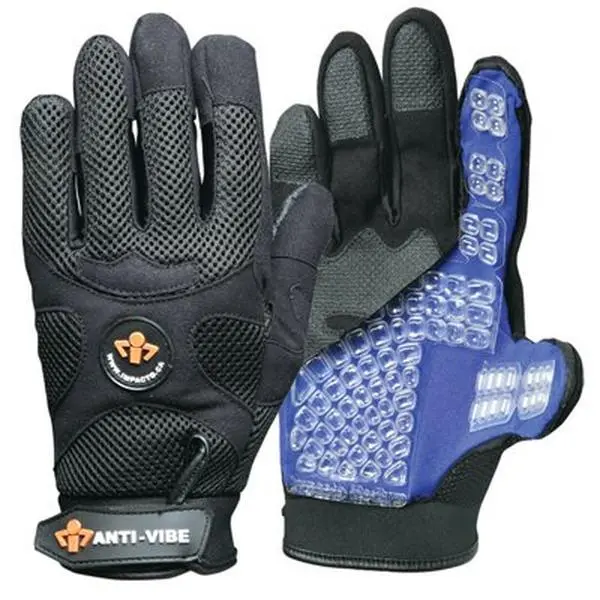Anti-Vibration Safety Work Gloves, Anti-Slip Leather Palm Mechanics Gloves - Medium Size, Anti-Slip Safety Work Gloves, Leather Palm Safety Work Gloves