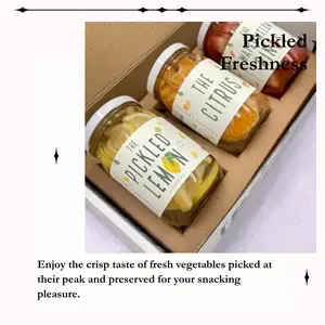 Evergreen and Market Spicy Flavors Pickled Cauliflower for Snacks Delicious Veggie Snack Tangy