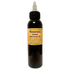 Rosemary Wild Grow Oil - Herbal Infused Hair Oil - scalp stimulator, dry scalp, strand retention