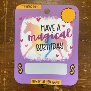Have a Magical Birthday - Birthday Money Card | Birthday Gift | Birthday Gift Card Holder | Happy Birthday Cash Card