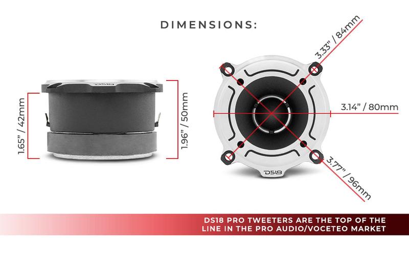 3” PRO Aluminum Super Bullet Tweeter – 240 Watts with Built in Crossover 3” PRO Aluminum Super Bullet Tweeter – 240 Watts with Built in Crossover