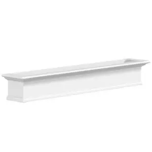 212 MAIN Yorkshire 6 ft Elevated Outdoor Window Box - Model 4826W, White Garden Supplies for Home Improvement Planting, Elevated Planting Boxes, Outdoor Planting Boxes, Low Maintenance