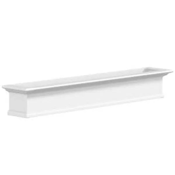 212 MAIN Yorkshire 6 ft Elevated Outdoor Window Box - Model 4826W, White Garden Supplies for Home Improvement Planting, Elevated Planting Boxes, Outdoor Planting Boxes, Low Maintenance