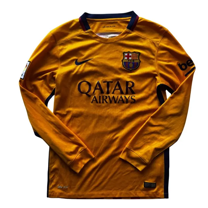 FCB 2015/2016 Away Messi Longsleeve Small Kit