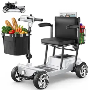 Fritton Lightweight Mobility Scooter for Seniors & Adults, 20 Miles Range, Airport Approved 49lb Foldable Portable Travel Scooter, 300lb Capacity