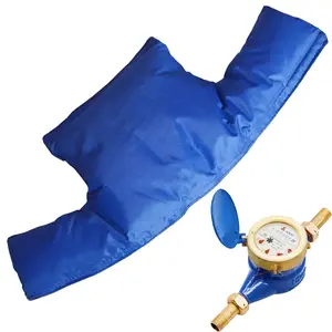 Double-Sided Winter Water Meter Freeze Protection Cover, Detachable Insulated Outdoor Pipe Jacket, 53x20cm for Cold Weather Use, Essential Property Maintenance