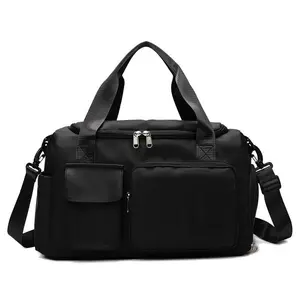 Trendy Sports Gym  For Men And Women, Oxford Fabric Travel Duffle  With Wet And Dry Separation,  Lightweight Durable Carryall Ideal For Fitness Workouts, Swimming, Weekend Trips, Short Travel, Business Commute And Daily Use bag
