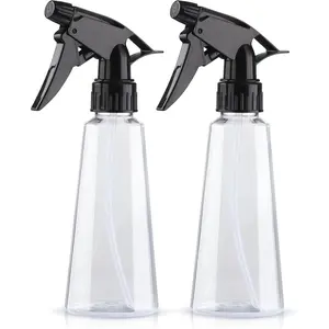 Plastic Spray Bottles, 2 Pack Water Fine Mist Spray Bottles for Plants, Cleaning, Cooking, Pet Leak Proof Cleaning Spray Bottle