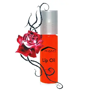 Thorny Rose Plumping Lip Oil, Balm-Gloss Hybrid with Lemon Extract, Exfoliating Peel Formula for Smooth Pout