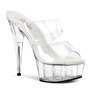 6 Inch Heel DELIGHT-602 Clear