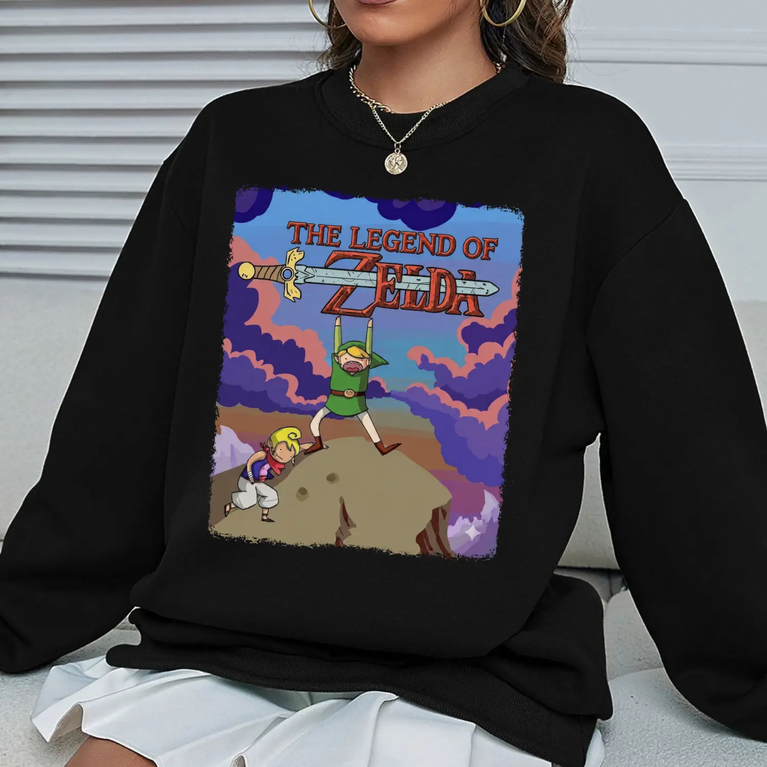 The Legend of Zelda TShirt, Zelda Sweatshirt Hoodie, Link Adventure Shirt, Retro Video Game Shirt