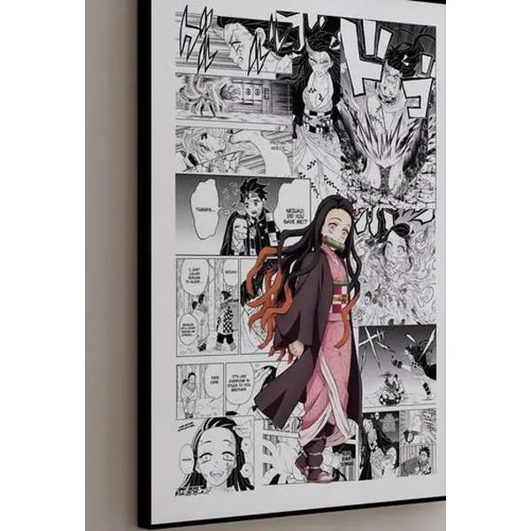 Manga Poster - Nezuko Kamado - Curated Manga Panels - Digital Print