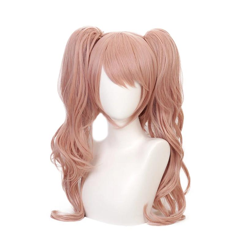 Anime Game Danganronpa Cosplay Costume Enoshima Junko Uniform Cafe Work Clothe Short Skirt Monokuma Headwear Double Ponytail Wig