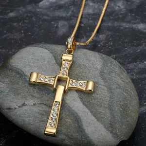 High-Polished Stainless Steel Cross Pendant - 2026 Luxury Unisex Jewelry - Hypoallergenic Glossy Finish Cross Necklace for Men and Women