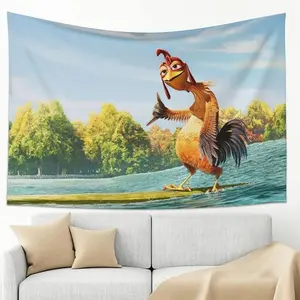 Chicken Flag Banner Funny Man Cave Wall Meme Flag for College Dorm Room Decor 3x5 Feet