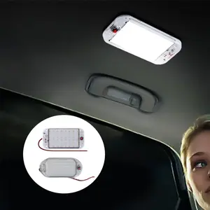 Car Ceiling Light Bright LED Auto Interior Dome Light 12-85V With ON/OFF Switch For Box Trucks Campers Boats RV Reading Lamp Car Led Lights