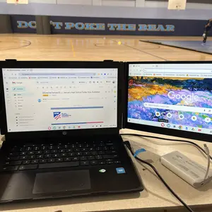 Cevaton Ultra-Slim Laptop Screen Extender, 14" FHD 1080P Portable Monitor for Laptop, 1.3lbs Lightweight Single Monitor Extender Plug & Play for 13"-17" Laptops（not include computer）, Compatible with Wins/Mac/Android/Chrome