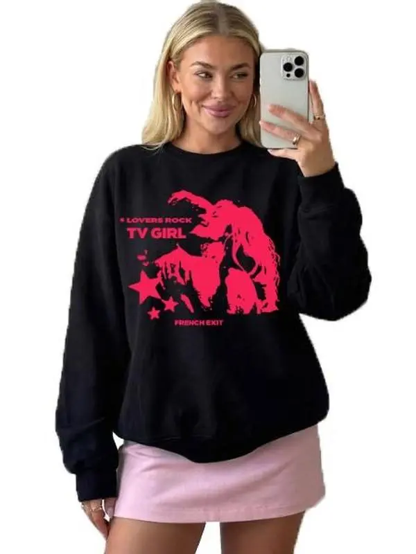 TV Girl French Exit Sweatshirt - Unisex Indie Music Band Graphic Shirt - Vintage Music Poster Gift - TV Girl Sweatshirt Crewneck