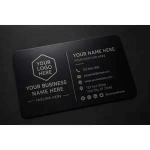 Aluminum Engraved Business Cards (50 Count)