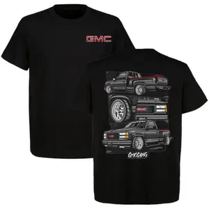GMC Gang Truck Graphic Tee, Classic GMC Pickup Shirt for OBS Lovers, Car Lover Tee, Full Colour, Soft Cotton, Full Size