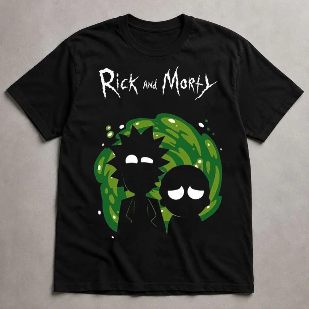 Rick and Morty Vintage T-Shirt, Retro Animated Sci-Fi Graphic Tee, Cotton Apparel