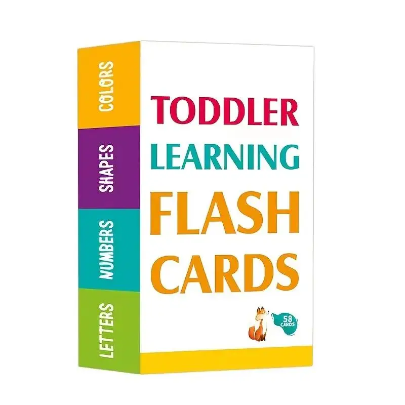 Teenager Learning Flash Cards, 58pcs/set Double Sided Flash Cards, Educational Learning Toys for Kids, Learning Games for Toddlers