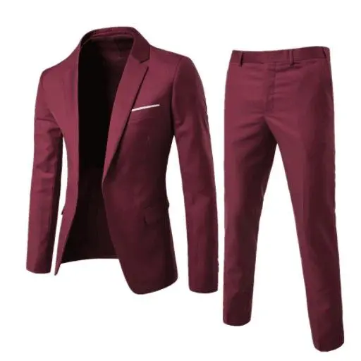 Wine red two piece set