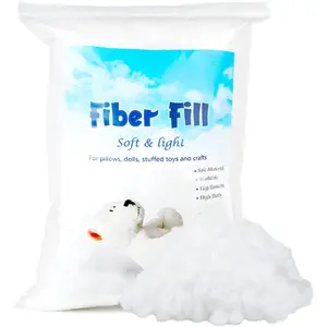 1.8oz-70.5oz Polyester Fill, Premium Polyester Fiberfill, Recycled Polyester Fiber, Stuffing for Stuffed Animals, High Resilience Stuffing Fluff Fiberfill for Pillow Filling, Animals Dolls DlY