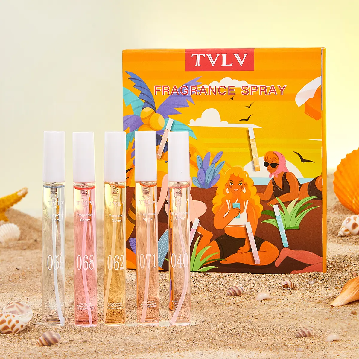 5Pcs Mini Fragrance Spray Set - Summer Scent, Carefully Picked Scents, Portable & Long-Lasting, Perfume Travel Set, Fragrance Pack